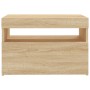 Muebles para TV con luces LED 2 uds roble Sonoma 60x35x40 cm de vidaXL, Muebles TV - Ref: Foro24-804416, Precio: 84,18 €, Des...
