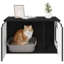 Casa para Gatos Negro 85 x 55 x 53,5 cm Madera de ingeniería en Mobiliario para gatos | Comprar online en Foru.es