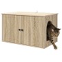 Casa para Gatos Sonoma 85 x 55 x 50,5 cm Madera de ingeniería en Mobiliario para gatos | Comprar online en Foru.es