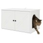 Casa para Gatos Brillante 85 x 55 x 50 cm Madera de ingeniería en Mobiliario para gatos | Comprar online en Foru.es