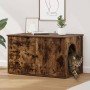 Casa para Gatos Roble ahumado 85 x 55 x 50 cm en Mobiliario para gatos | Comprar online en Foru.es