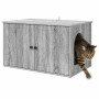 Casa para Gatos Gris Sonoma 85 x 55 x 50 cm en Mobiliario para gatos | Comprar online en Foru.es
