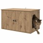 Casa para Gatos Roble Artesanal 85 x 55 x 50 cm en Mobiliario para gatos | Comprar online en Foru.es