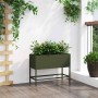 Jardinera Elevada Verde oliva 60 x 26 x 45 cm Acero en Macetas y jardineras | Comprar online en Foru.es