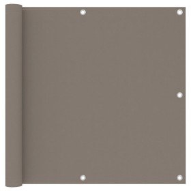 Toldo para balcón de tela oxford gris taupe 90x500 cm en Sombrillas | Comprar online en Foru.es