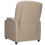 Sillón elevable cuero sintético color capuchino en Sillones | Comprar online en Foru.es