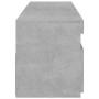 Muebles de TV con luces LED 2 unidades gris hormigón 75x35x40cm de vidaXL, Muebles TV - Ref: Foro24-804400, Precio: 94,85 €, ...