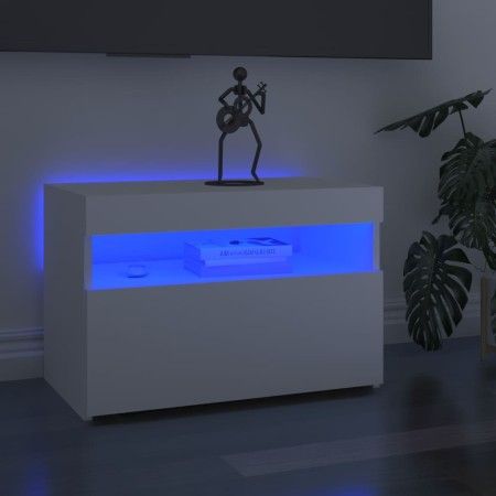 Muebles de TV con luces LED 2 uds blanco 60x35x40 cm de vidaXL, Muebles TV - Ref: Foro24-804410, Precio: 88,79 €, Descuento: %