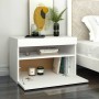 Muebles de TV con luces LED 2 uds blanco 60x35x40 cm de vidaXL, Muebles TV - Ref: Foro24-804410, Precio: 88,79 €, Descuento: %