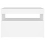 Muebles de TV con luces LED 2 uds blanco 60x35x40 cm de vidaXL, Muebles TV - Ref: Foro24-804410, Precio: 88,79 €, Descuento: %