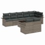 Conjunto de sofá de jardín 9 pcs Gris ratán sintético en Sofás de exterior | Comprar online en Foru.es