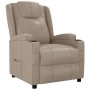 Sillón reclinable de cuero sintético color capuchino en Sillones | Comprar online en Foru.es