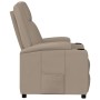 Sillón reclinable de cuero sintético color capuchino en Sillones | Comprar online en Foru.es