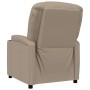 Sillón reclinable de cuero sintético color capuchino en Sillones | Comprar online en Foru.es