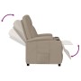 Sillón reclinable de cuero sintético color capuchino en Sillones | Comprar online en Foru.es