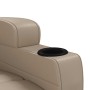 Sillón reclinable de cuero sintético color capuchino en Sillones | Comprar online en Foru.es