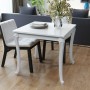 Mesa de comedor blanco brillante 80x80x76 cm en Mesas de comedor | Comprar online en Foru.es