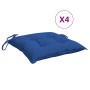 Cojines de silla de jardín 4 uds tela Oxford azul 40x40x7 cm en Decoración | Comprar online en Foru.es