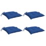 Cojines de silla de jardín 4 uds tela Oxford azul 40x40x7 cm en Decoración | Comprar online en Foru.es
