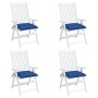 Cojines de silla de jardín 4 uds tela Oxford azul 40x40x7 cm en Decoración | Comprar online en Foru.es