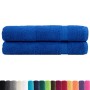 Toallas premium SOLUND 2 uds azul 100x200 cm 600 gsm en Toallas | Comprar online en Foru.es
