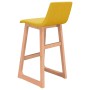 Taburetes de cocina 2 unidades tela amarillo mostaza en Taburetes de cocina | Comprar online en Foru.es
