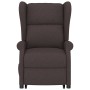 Sillón elevable tela marrón oscuro en Sillones | Comprar online en Foru.es