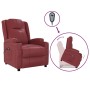 Sillón elevable cuero sintético rojo tinto en Sillones | Comprar online en Foru.es