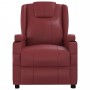 Sillón elevable cuero sintético rojo tinto en Sillones | Comprar online en Foru.es
