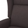 Sillón orejero reclinable eléctrico de tela marrón oscuro en Sillones | Comprar online en Foru.es