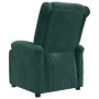 Sillón reclinable eléctrico de terciopelo verde oscuro en Sillones | Comprar online en Foru.es