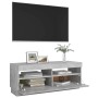 Mueble de TV con luces LED gris hormigón 100x35x40 cm de vidaXL, Muebles TV - Ref: Foro24-804458, Precio: 91,36 €, Descuento: %