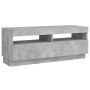 Mueble de TV con luces LED gris hormigón 100x35x40 cm de vidaXL, Muebles TV - Ref: Foro24-804458, Precio: 91,36 €, Descuento: %