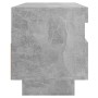 Mueble de TV con luces LED gris hormigón 100x35x40 cm de vidaXL, Muebles TV - Ref: Foro24-804458, Precio: 91,36 €, Descuento: %