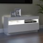 Mueble de TV con luces LED blanco brillante 80x35x40 cm de vidaXL, Muebles TV - Ref: Foro24-804451, Precio: 76,25 €, Descuent...
