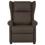 Sillón reclinable de tela marrón oscuro en Sillones | Comprar online en Foru.es