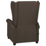 Sillón reclinable de tela marrón oscuro en Sillones | Comprar online en Foru.es