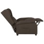 Sillón reclinable de tela marrón oscuro en Sillones | Comprar online en Foru.es
