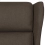 Sillón reclinable de tela marrón oscuro en Sillones | Comprar online en Foru.es