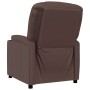 Sillón reclinable de cuero sintético marrón en Sillones | Comprar online en Foru.es