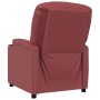 Sillón reclinable de cuero sintético rojo tinto en Sillones | Comprar online en Foru.es