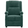 Sillón reclinable de terciopelo verde oscuro en Sillones | Comprar online en Foru.es