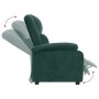 Sillón reclinable de terciopelo verde oscuro en Sillones | Comprar online en Foru.es