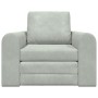 Sofá Cama Plegable Gris Claro 98 x 71 x 83 cm Terciopelo en Sofás | Comprar online en Foru.es