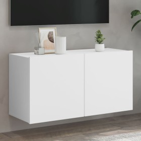 Mueble para TV de pared blanco 80x30x41 cm en Muebles TV | Comprar online en Foru.es