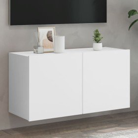Mueble para TV de pared blanco 80x30x41 cm en Muebles TV | Comprar online en Foru.es