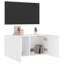 Mueble para TV de pared blanco 80x30x41 cm en Muebles TV | Comprar online en Foru.es