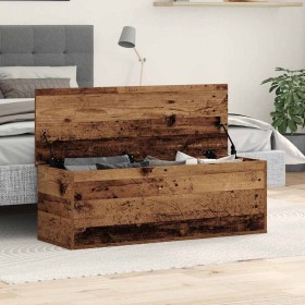 Caja de Almacenamiento Madera envejecida 102 x 35 x 35 cm en Baúles de almacenamiento | Comprar online en Foru.es