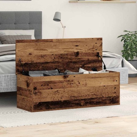 Caja de Almacenamiento Madera envejecida 102 x 35 x 35 cm en Baúles de almacenamiento | Comprar online en Foru.es