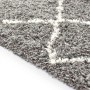 Alfombra Enrejado Gris 230 x 160 cm Polipropileno en Alfombras | Comprar online en Foru.es